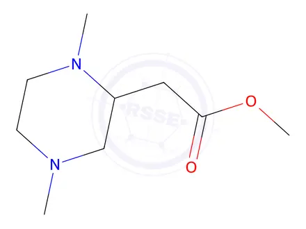 Chemical structure of Methyl 2-(1,4-dimethyl-2-piperazinyl)acetate