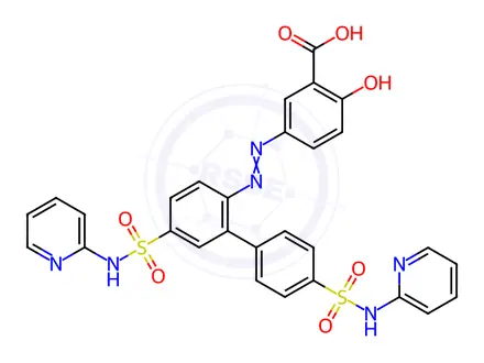 Chemical structure of Sulfasalazine EP Impurity G (Disodium Salt)