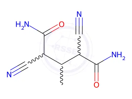 Chemical structure of 2,4-Dicyano-3-methylglutaramide