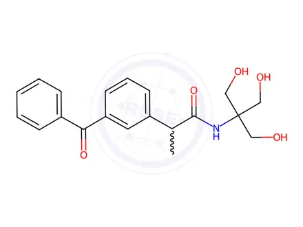 Chemical structure of Ketoprofen Tromethamine Amide