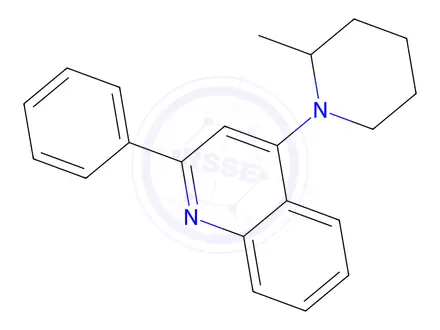 Chemical structure of 4-(2-Methylpiperidin-1-yl)-2-phenylquinoline hydrobromide