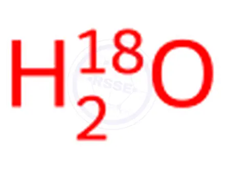 Chemical structure of 18O Water