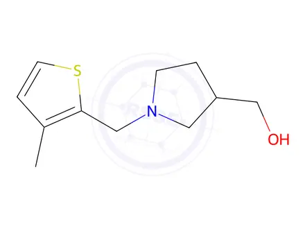 Chemical structure of {1-[(3-methylthiophen-2-yl)methyl]pyrrolidin-3-yl}methanol