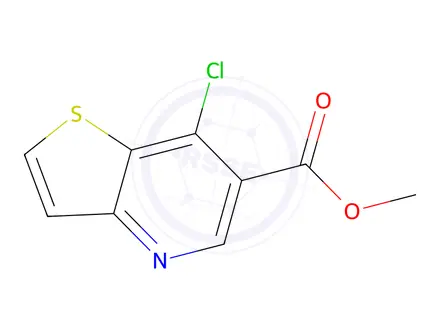 Chemical structure of methyl 7-chlorothieno[3,2-b]pyridine-6-carboxylate