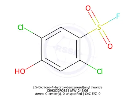 Chemical structure of 2,5-Dichloro-4-hydroxybenzenesulfonyl fluoride