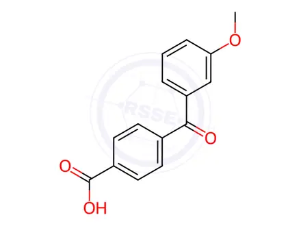 Chemical structure of 4-(3’-Methoxybenzoyl)benzoic Acid