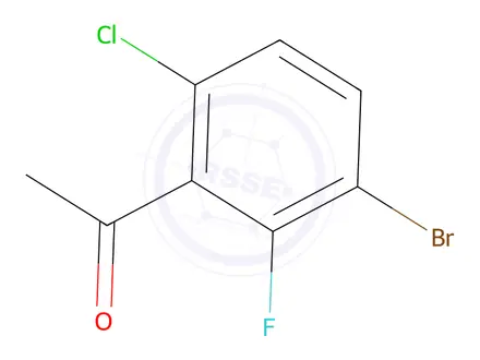 Chemical structure of 3'-Bromo-6'-chloro-2'-fluoroacetophenone