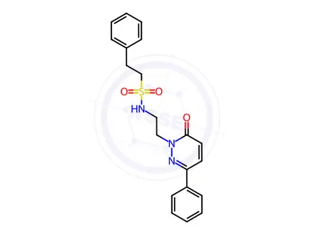 Chemical structure of N-(2-(6-Oxo-3-phenylpyridazin-1(6H)-yl)ethyl)-2-phenylethane-1-sulfonamide