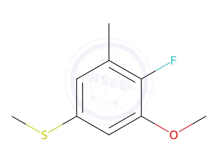 Chemical structure of (4-Fluoro-3-methoxy-5-methylphenyl)(methyl)sulfane