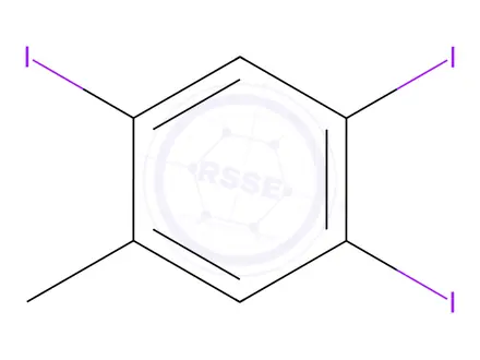 Chemical structure of 2,4,5-Triiodotoluene