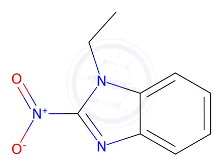 Chemical structure of Benzimidazole, 1-ethyl-2-nitro-(7CI,8CI)