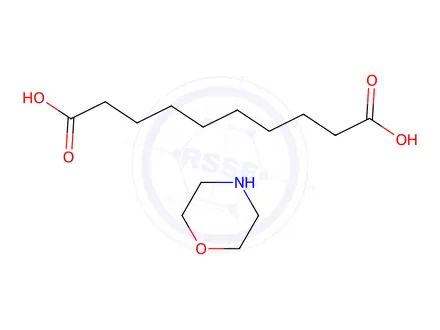 Chemical structure of sebacic acid, compound with morpholine
