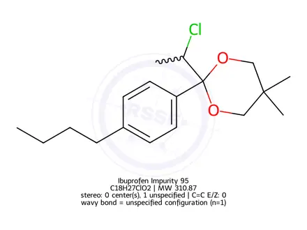 Chemical structure of Ibuprofen Impurity 95