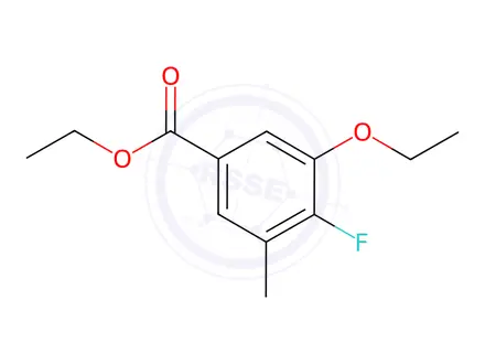 Chemical structure of Ethyl 3-ethoxy-4-fluoro-5-methylbenzoate