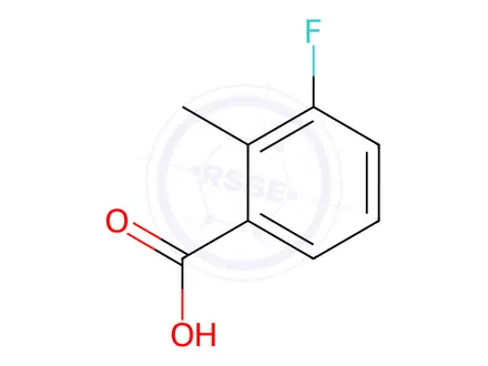 Chemical structure of 3-FLUORO-2-METHYLBENZOIC ACID