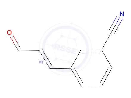 Chemical structure of 3-(3-Oxoprop-1-en-1-yl)benzonitrile