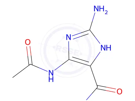 Chemical structure of 4-Acetamido-2-amino-1H-imidazole-5-carboxamide