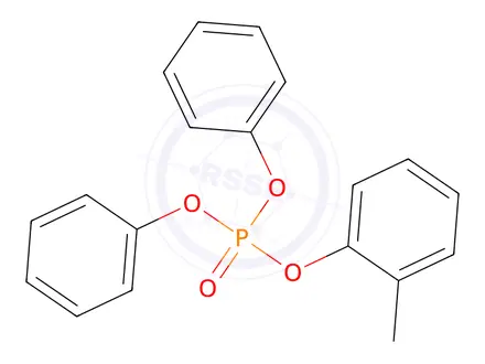 Chemical structure of Cresyl diphenyl phosphate(mixture of isomers)