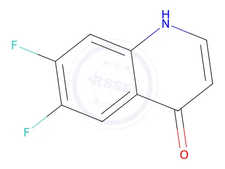 Chemical structure of 6,7-Difluoroquinolin-4(1H)-one
