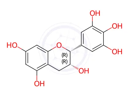 Chemical structure of (-)-Epigallocatechin