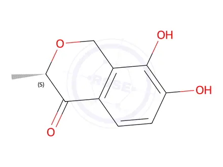 Chemical structure of (S)-7,8-Dihydroxy-3-methylisochroman-4-one