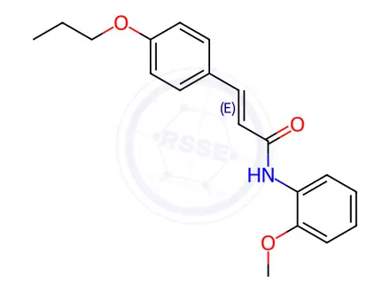 Chemical structure of N-(2-Methoxyphenyl)-3-(4-propoxyphenyl)acrylamide