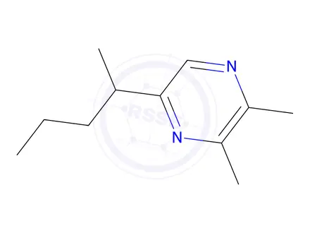 Chemical structure of 2,3-Dimethyl-5-(pentan-2-yl)pyrazine