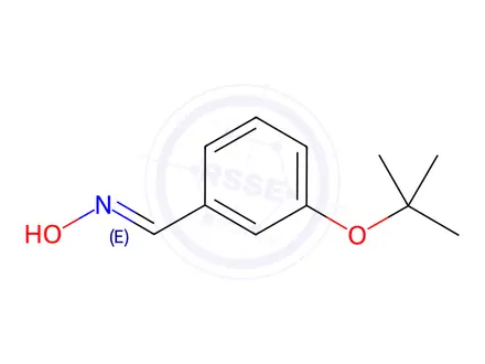 Chemical structure of (E)-3-(tert-butoxy)benzaldehyde oxime*