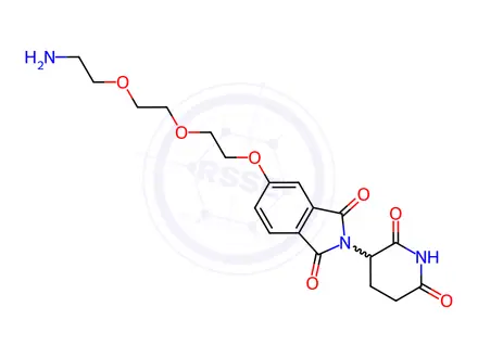 Chemical structure of Thalidomide-5-PEG3-NH2