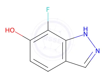 Chemical structure of 7-fluoro-1H-indazol-6-ol