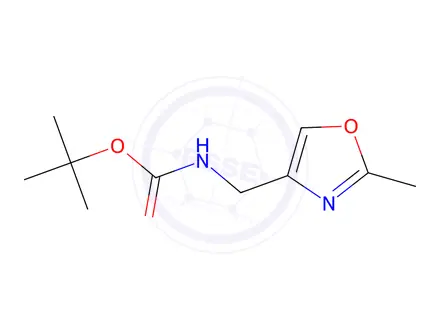 Chemical structure of Tert-butyl ((2-methyloxazol-4-yl)methyl)carbamate