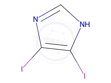 Chemical structure of 4,5-Diiodo-1H-imidazole