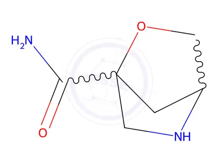 Chemical structure of 2-Oxa-5-azabicyclo[2.2.1]Heptane-1-carboxamide