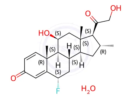 Chemical structure of FluocortoloneMonohydrate