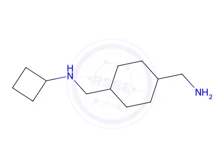 Chemical structure of n-{[4-(aminomethyl)cyclohexyl]methyl}cyclobutanamine
