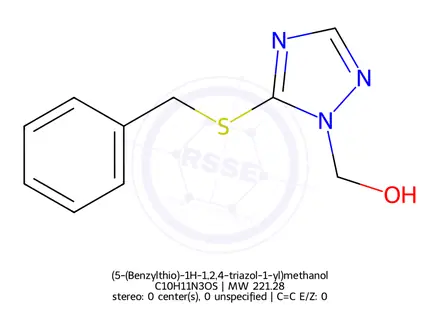 Chemical structure of (5-(Benzylthio)-1H-1,2,4-triazol-1-yl)methanol