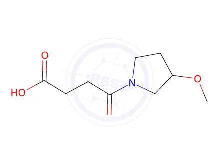 Chemical structure of 4-(3-Methoxypyrrolidin-1-yl)-4-oxobutanoic Acid