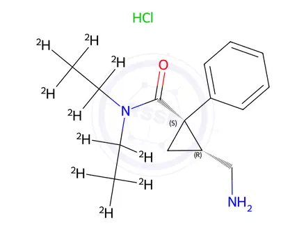 Chemical structure of rac-Milnacipran-d10 Hydrochloride
