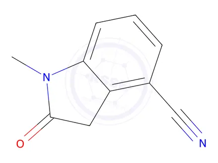 Chemical structure of 1-Methyl-2-oxoindoline-4-carbonitrile
