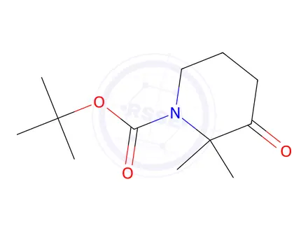 Chemical structure of 1-Boc-2,2-dimethyl-3-piperidinone