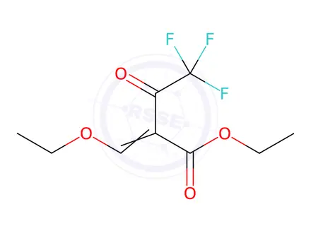 Chemical structure of Ethyl 2-(Ethoxymethylene)-4,4,4-trifluoro-3-oxobutanoate