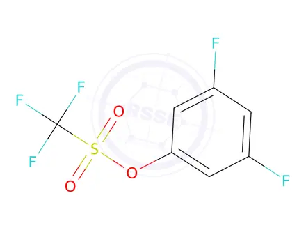 Chemical structure of 3,5-Difluorophenyl trifluoromethanesulphonate