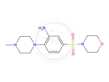 Chemical structure of 2-(4-Methylpiperazin-1-yl)-5-(morpholine-4-sulfonyl)aniline