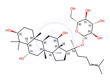 Chemical structure of Ginsenoside F1