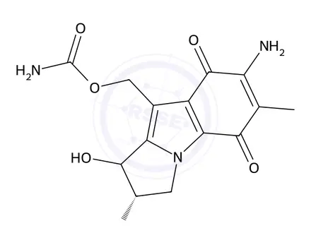 Chemical structure of 1-Hydroxy-2,7-diamino Mitosene(Mixture cis/trans)