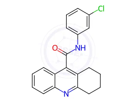 Chemical structure of N-(3-Chlorophenyl)-1,2,3,4-tetrahydroacridine-9-carboxamide