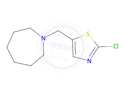 Chemical structure of 1-[(2-chloro-1,3-thiazol-5-yl)methyl]azepane