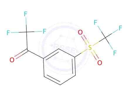 Chemical structure of 2,2,2-TRIFLUORO-3'-(TRIFLUOROMETHYLSULFONYL)ACETOPHENONE