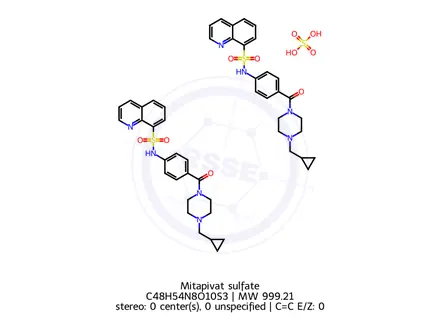 Chemical structure of Mitapivat sulfate