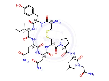 Chemical structure of D-Cys6-Oxytocin